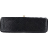 Chanel Quilted Caviar Leather Jumbo Double Flap Crossbody Bag