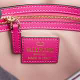 Valentino Garavani Pink Leather Rockstud Clutch