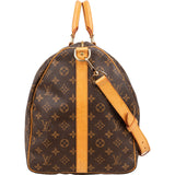 Louis Vuitton Monogram Canvas Keepall 55 Bandoulière Travel Bag