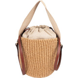 Chloé Raffia Woody Basket Crossbody Handbag