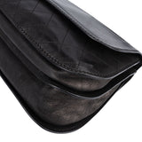 Chanel Quilted Leather Half Moon Single Flap Crossbody Bag