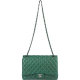 Chanel Quilted Lambskin Maxi Double Flap Crossbody Bag