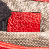 Gucci Grained Leather Interlocking GG Small Crossbody Bag