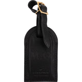 Louis Vuitton Noir Leather Luggage Tag (M.O)