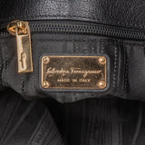 Salvatore Ferragamo Pebbled Leather Gancini Tote Shoulder Bag