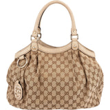 Gucci Monogram GG Canvas Sukey Medium Hobo Handbag
