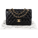 Chanel Quilted Lambskin Small Double Flap Shoulder Bag