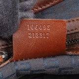 Gucci Canvas Horn Handle Hobo Shoulder Bag