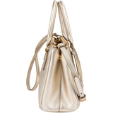 Prada Metallic Saffiano Leather Galleria Small Handbag