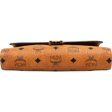 MCM Monogram Visetos Leather  Patricia Wallet On Chain Crossbody Bag