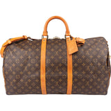 Louis Vuitton Monogram Canvas Keepall 55 Bandoulière Travel Bag