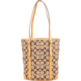 Coach Monogram Signature Hampton Bucket Tote Shoulder Bag