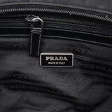 Prada Tessuto Patent Leather Emblem Satchel Handbag