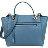 Céline Blue Grained Calfskin Small Belt Handbag