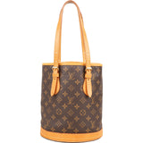 Louis Vuitton Monogram Canvas Bucket PM Shoulder Bag