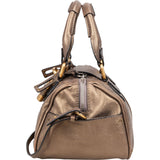 Chloé Metallic Leather Mini Paddington Handbag