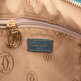 Cartier Blue Lather Marcello Hobo Handbag
