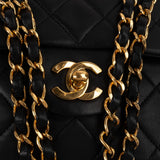 Chanel Quilted Lambskin 24K Gold Medium Double Flap Shoulder Bag