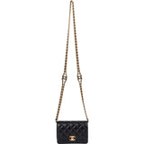 Chanel Quilted Lambskin Rectangular Wallet On Chain Crossbody Bag