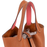 Hermès Brown Taurillon Clemence Picotin Lock 18 (PM) Handbag