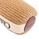Chloé Raffia Woody Basket Crossbody Handbag