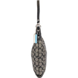 Coach Monogram Signature Stripe Hobo Shoulder Bag