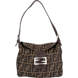 Fendi FF Monogram Baguette Buckle Shoulder Bag