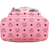MCM Monogram Visetos Small Stark Studded Backpack