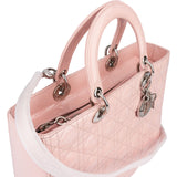 Christian Dior Quilted Patent Leather Lady Dior Handbag xx neuwertig - vintageandkickz