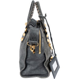 Balenciaga Blue Leather Classic City Handbag