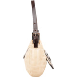 Fendi Zucchino Canvas Croissant Micro Handbag