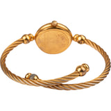 Gucci Gold Tone 2047L Rope Bangle Woman Watch