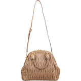 Miu Miu Matelassé Nappa Leather Bowler Hobo Handbag