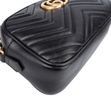 Gucci Matelassé Leather GG Marmont Camera Crossbody Bag