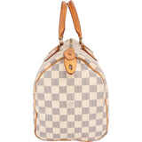 Louis Vuitton Monogram Damier Azur Speedy 30 Handbag