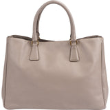 Prada Grey Saffiano Leather Galleria Tote Handbag
