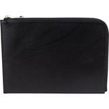 Louis Vuitton Noir Leather Pochette Jour PM Clutch