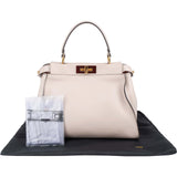 Fendi Calfskin Leather Peekaboo Medium Handbag