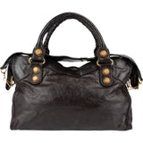 Balenciaga Dark Brown Leather Giant 21 City Handbag