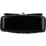 Chanel Quilted Patent Calfskin Coco Handle Single Flap Crossbody Bag