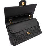 Chanel Quilted Lambskin 24K Gold Medium Double Flap Shoulder Bag