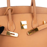Hermès Natural Courchevel Leather Birkin 35 Handbag