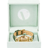 Gucci Gold Tone Leather Horsebit 6300L Woman Watch