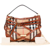 Burberry Nova-Check Monogram Belt Knight Handbag