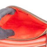 Louis Vuitton Monogram Canvas Red Leather Twice Crossbody Bag