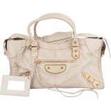Balenciaga Beige Leather Giant City Handbag