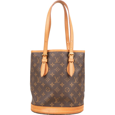 Louis Vuitton Monogram Canvas Bucket PM Shoulder Bag