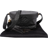 Chanel Quilted Lambskin Tassel Vanity Case Crossbody Bag