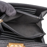 Chanel Caviar Leather Small Boy Wallet