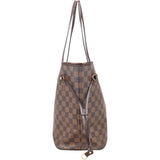 Louis Vuitton Monogram Damier Ebene Neverfull MM Shoulder Bag